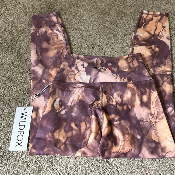 Women's - Wildfox Apricot Ink Wash 7/8 Ultra High Rise Leggings Small NWT - Picture 5 of 6